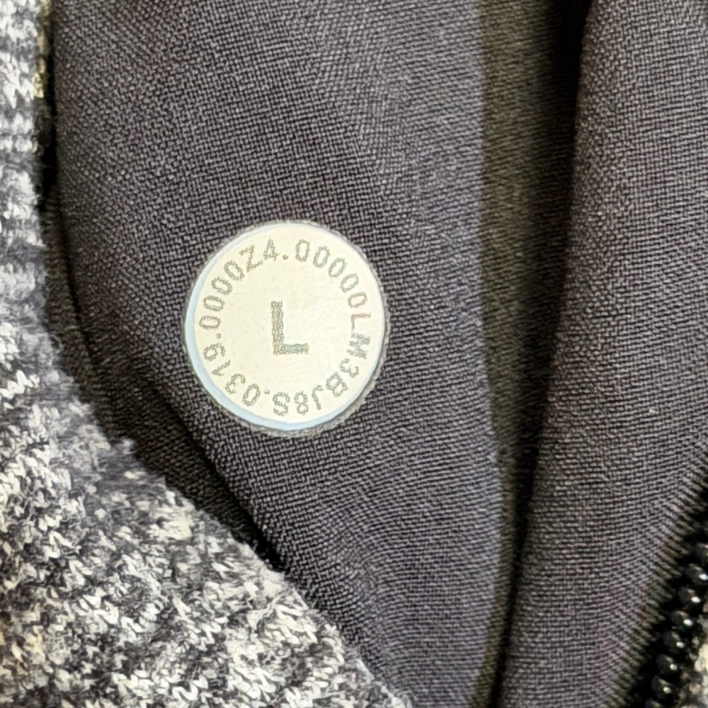 Lululemon Surge Warm 1/2 Zip Pullover Heathered Black LM3BJ8S Men's Large - Picture 4 of 10